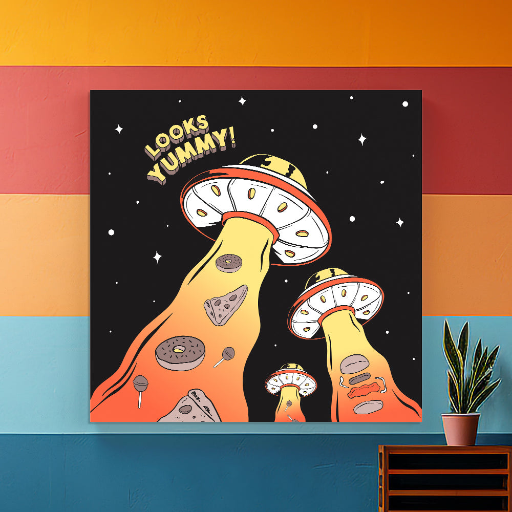 Abducting Appetizers Canvas