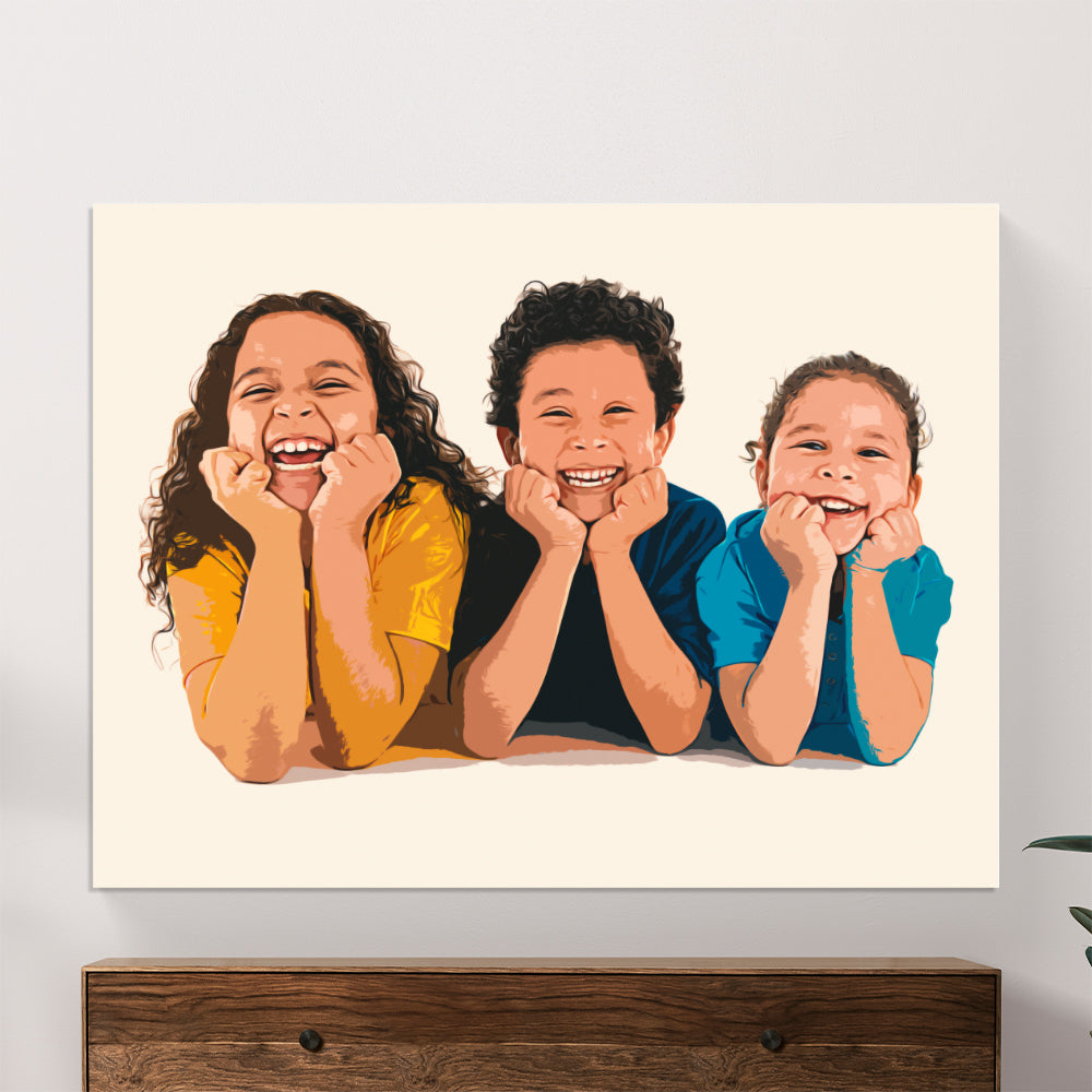 Vectorized Effect Personalized Canvas