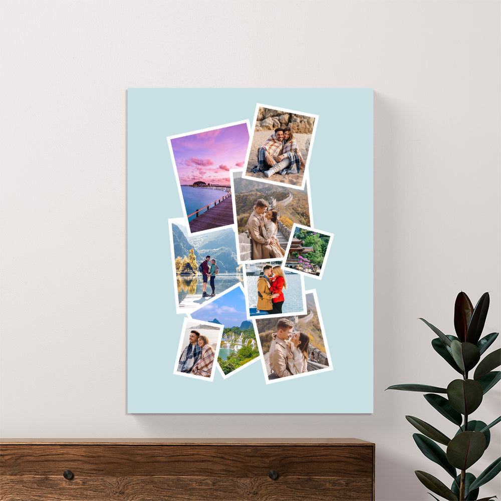 Nine Photo Prints Collage Personalized Canvas