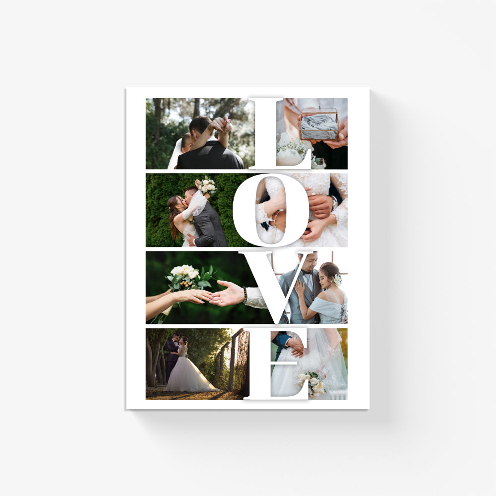 Eight Photo LOVE Gallery Personalized Canvas