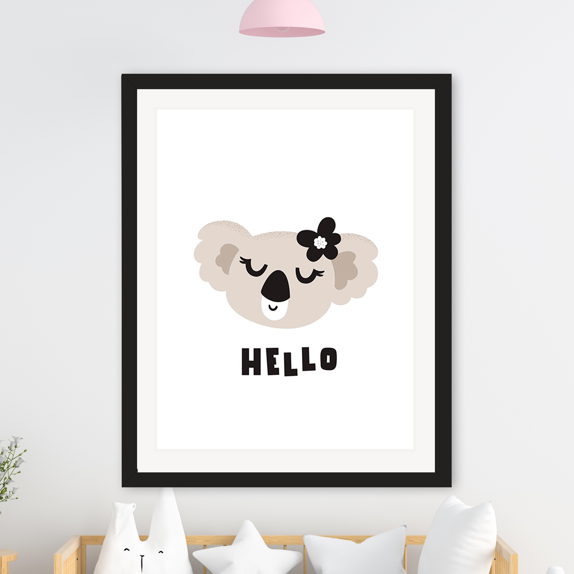 Koala's Aussie Hello Poster