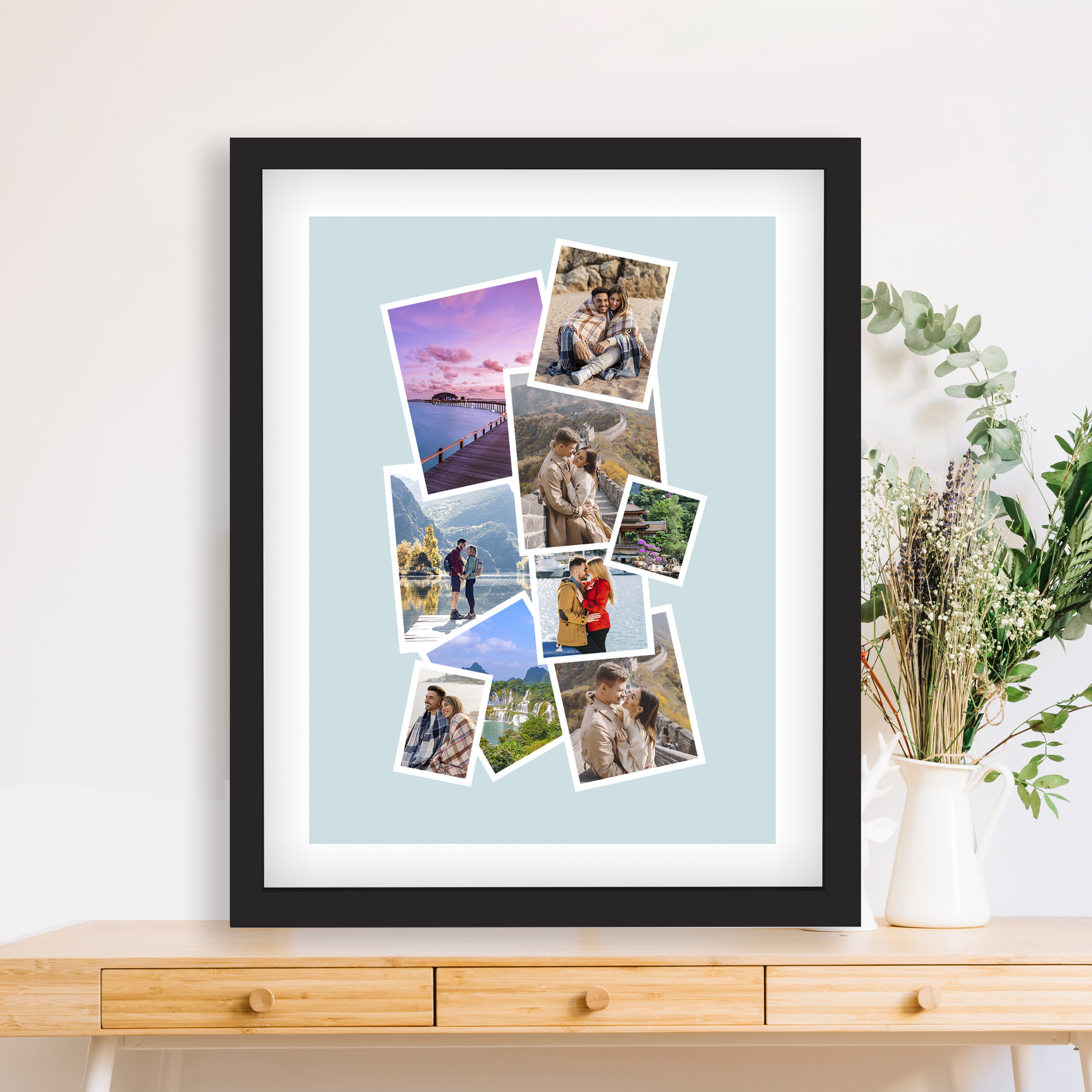 Nine Photo Prints Collage Personalized Poster