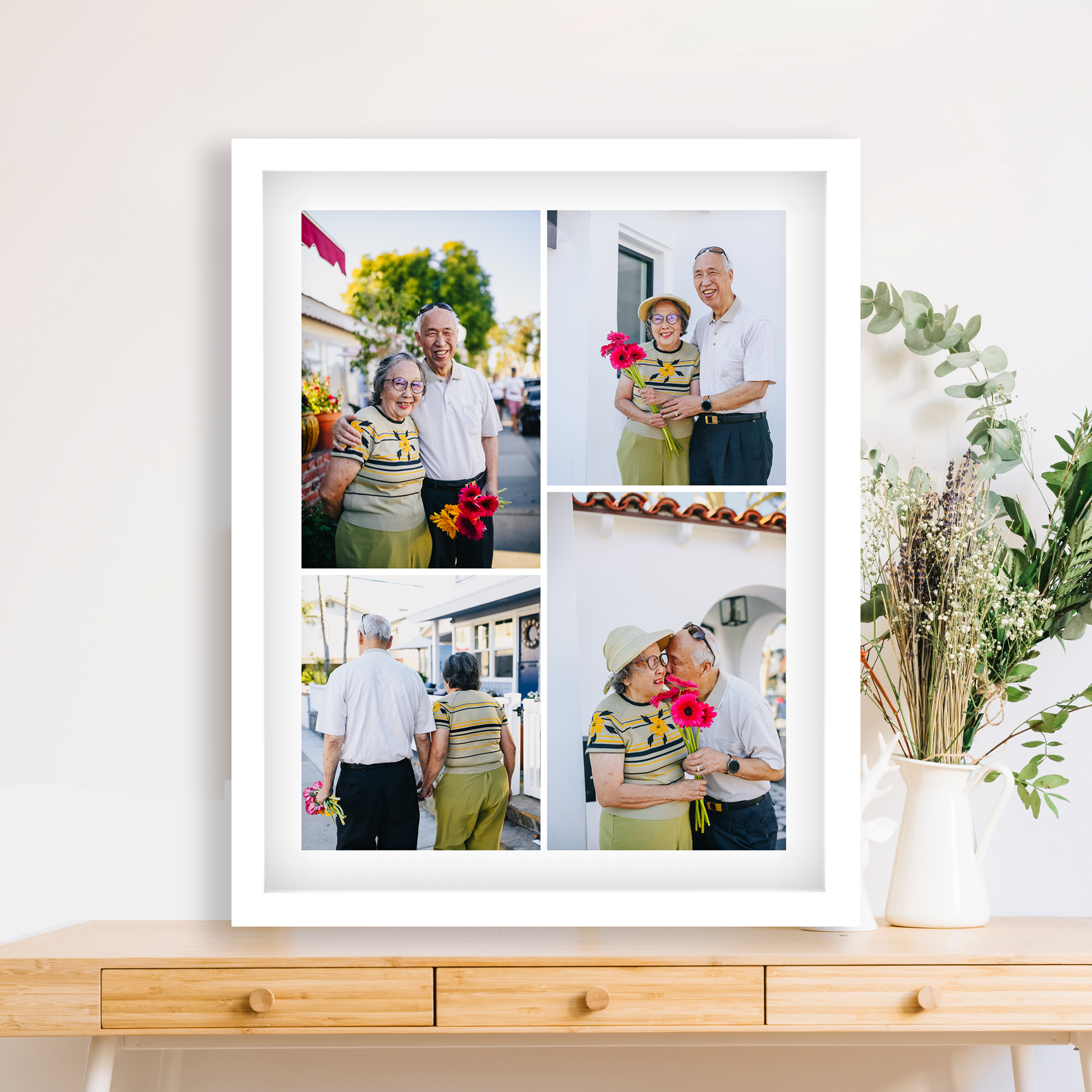 Four Photo Collage Personalized Poster