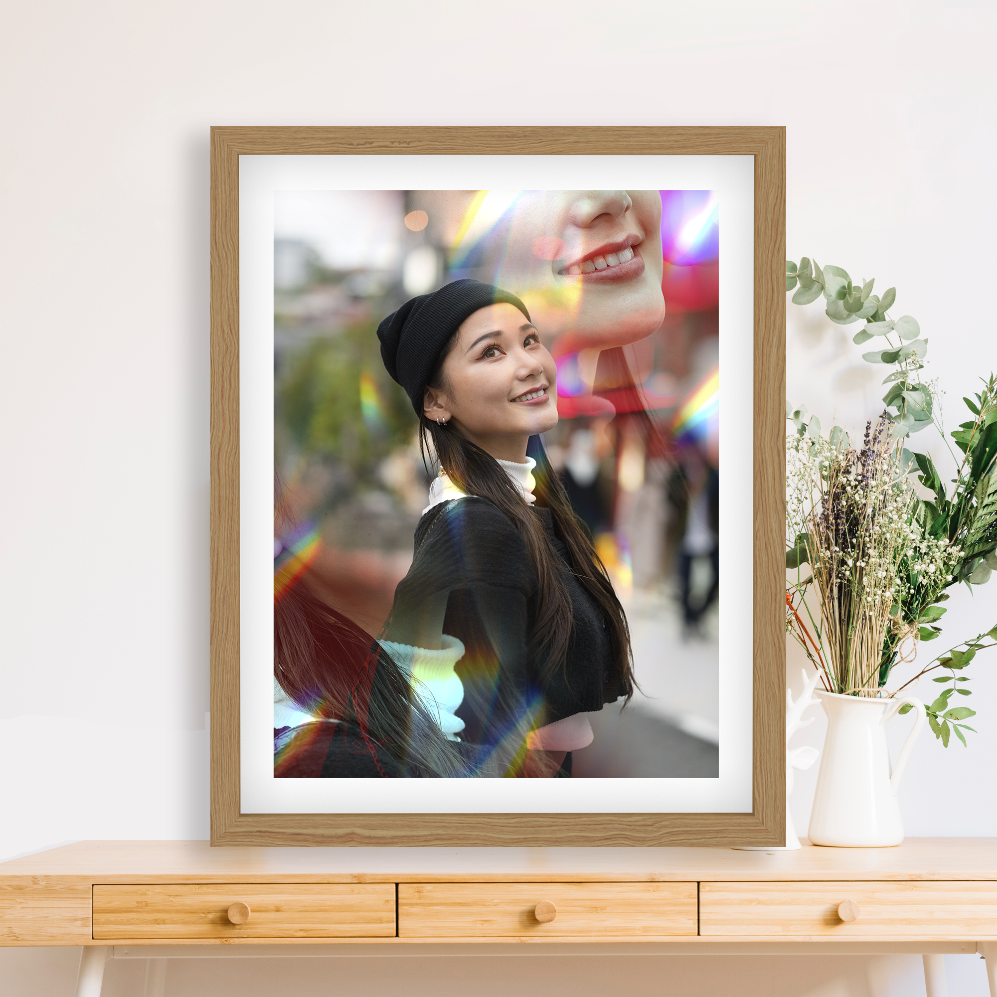 Lens Flares Effect Personalized Poster
