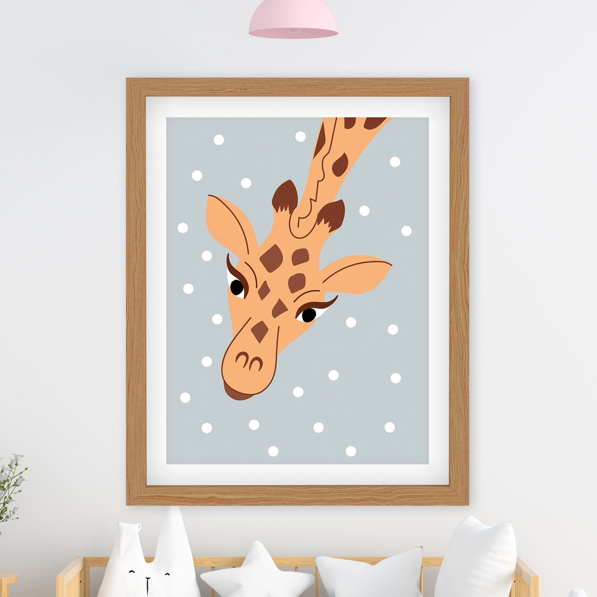 Giraffe Gaze Poster