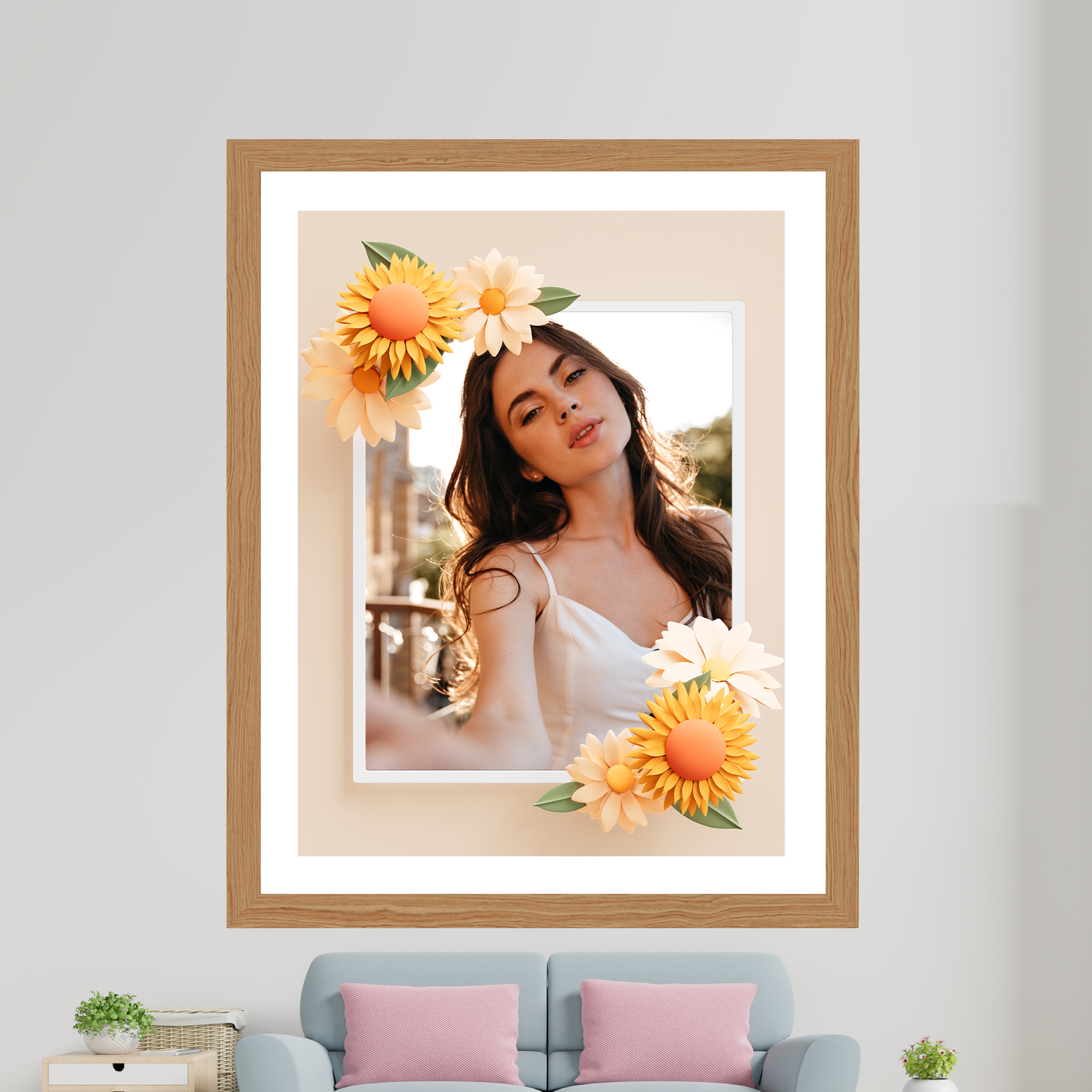 Sunshine Symphony Blooms Personalized Poster