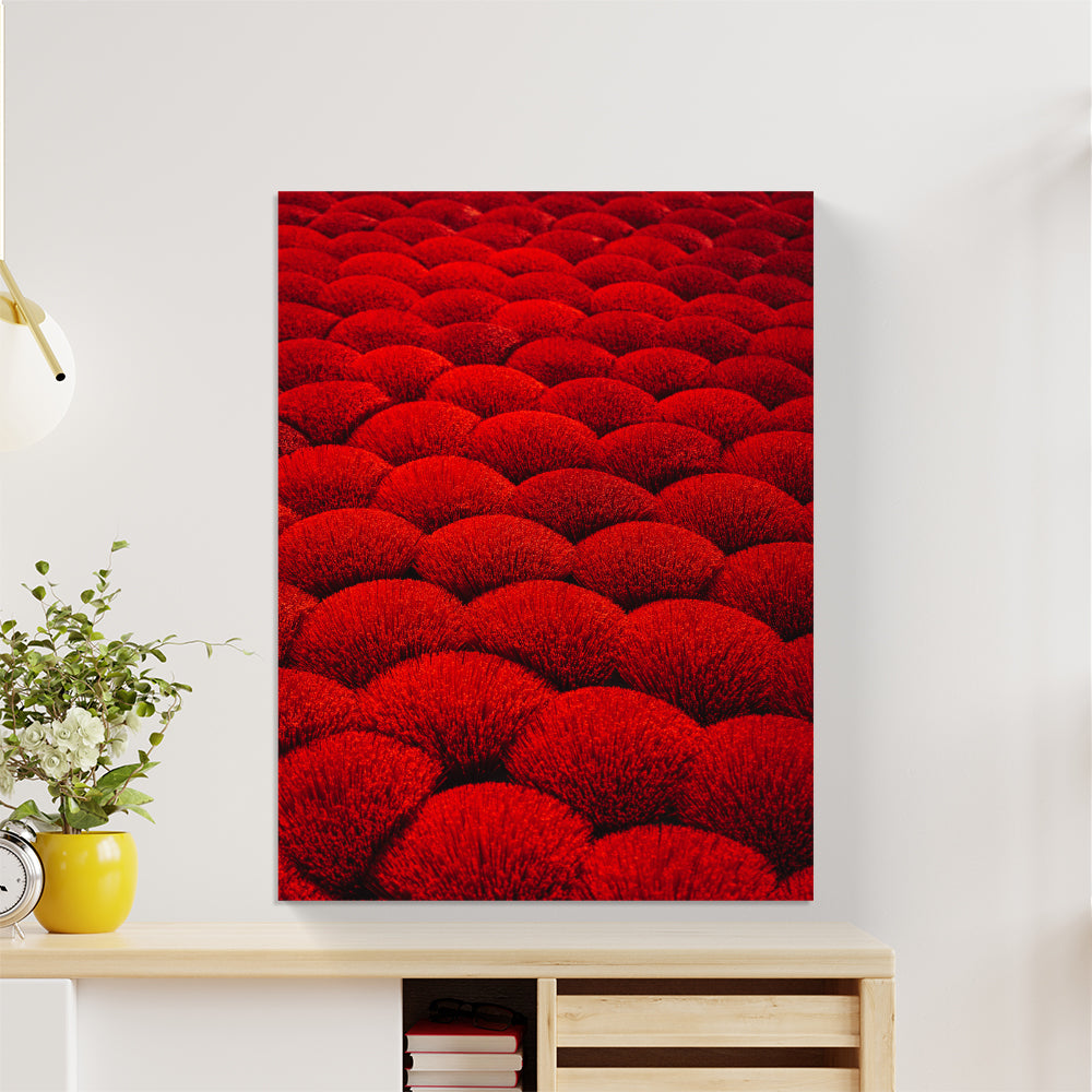 Rich Scarlet Tapestry Canvas