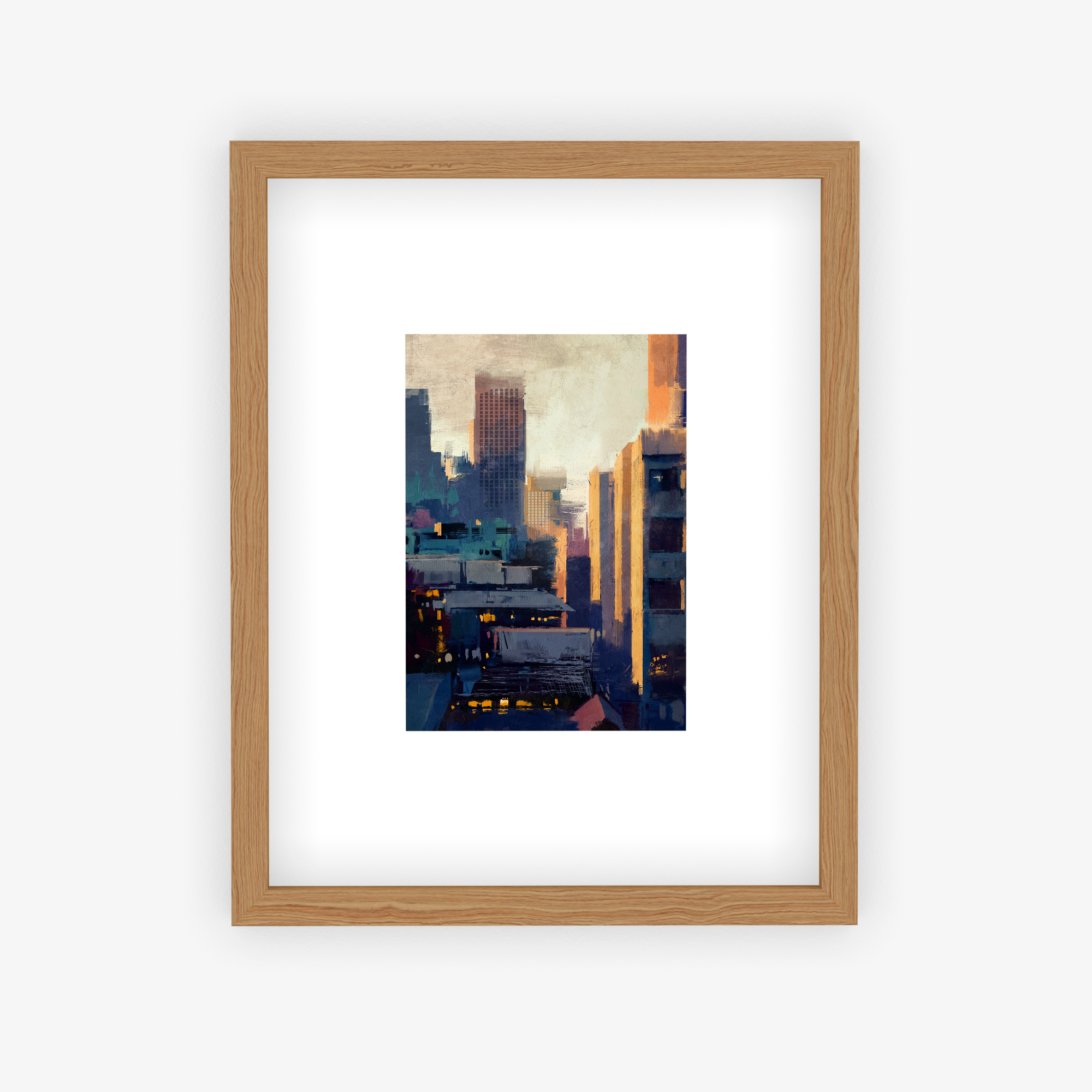 Cityscape Palette Poster