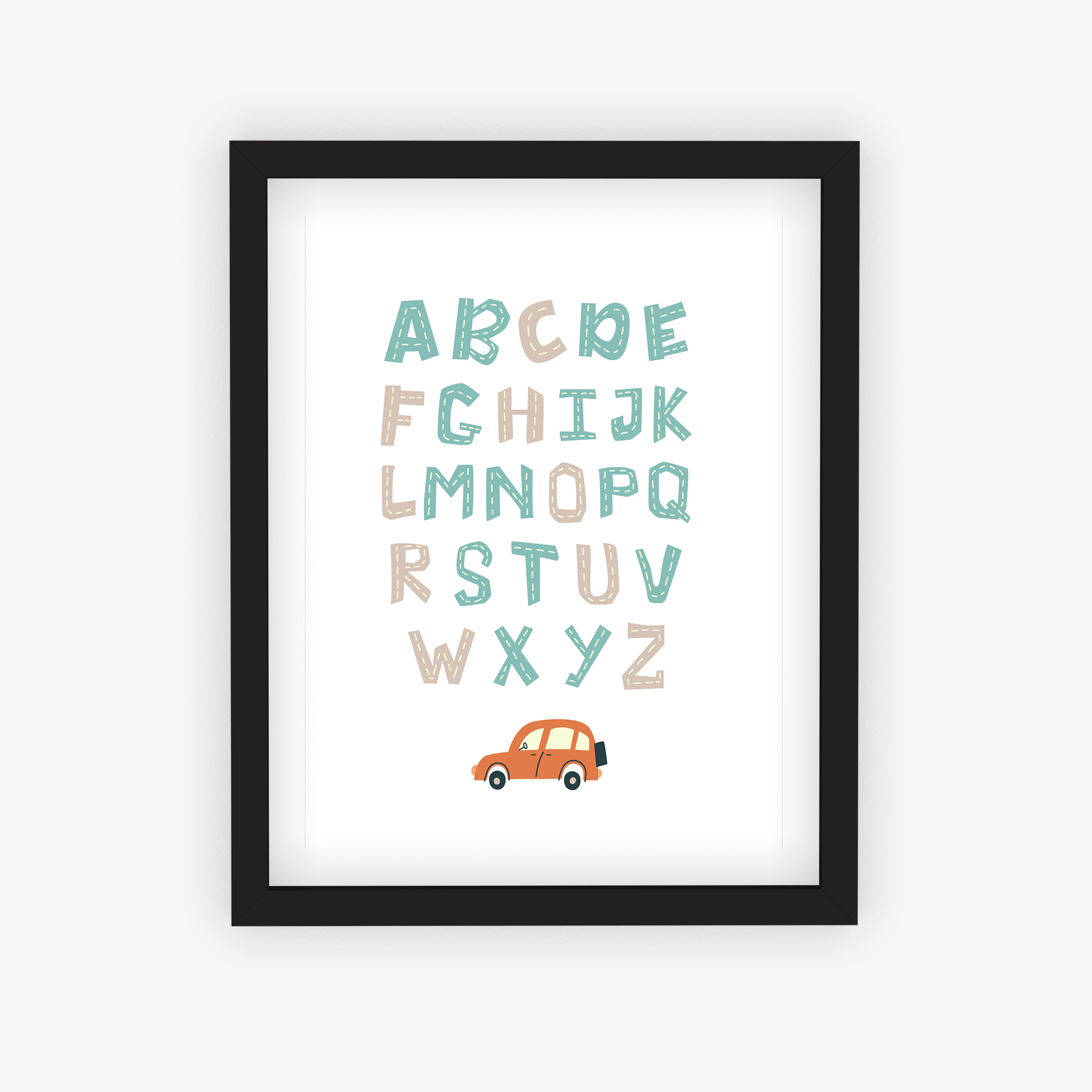 Alphabetical Roadtrip Poster