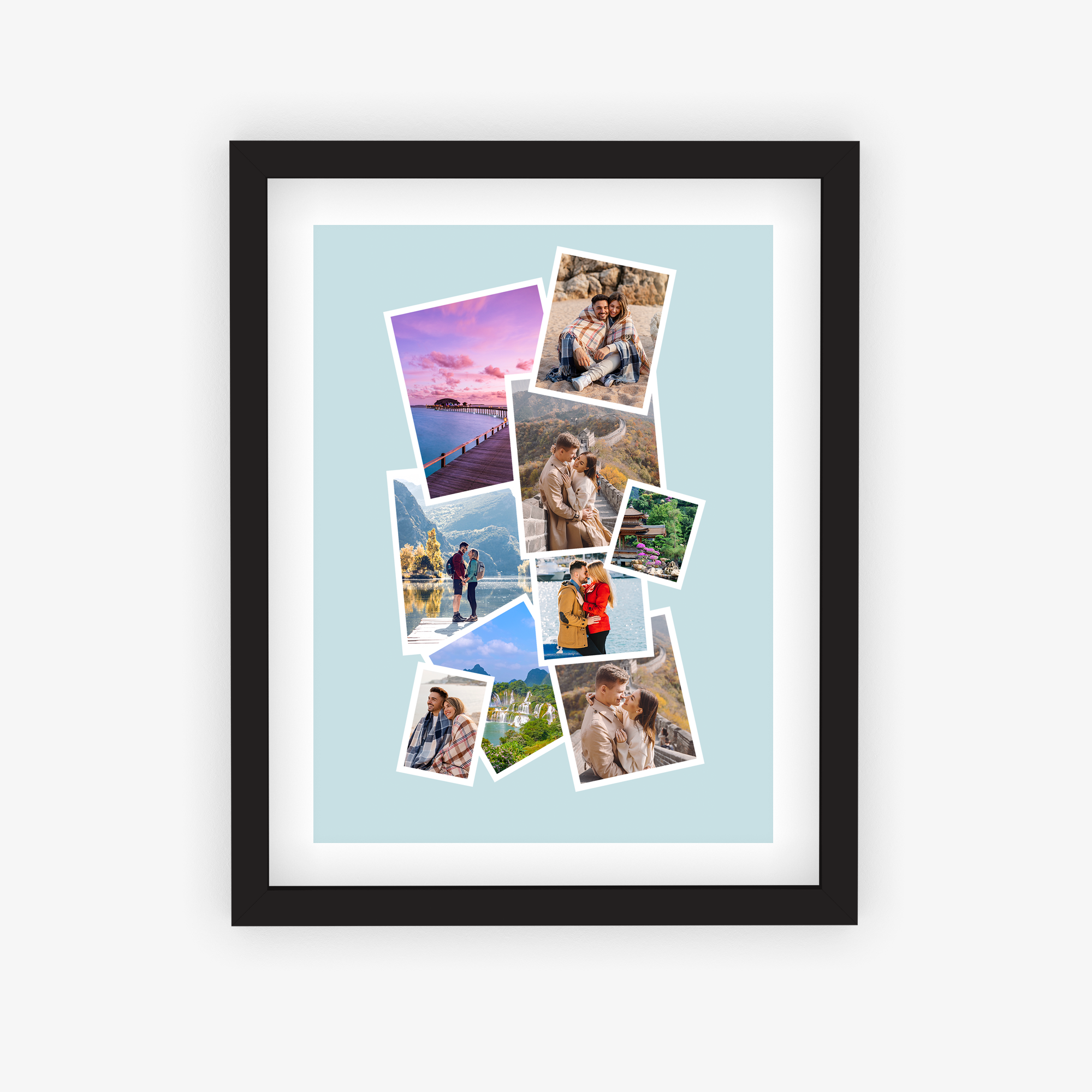 Nine Photo Prints Collage Personalized Poster
