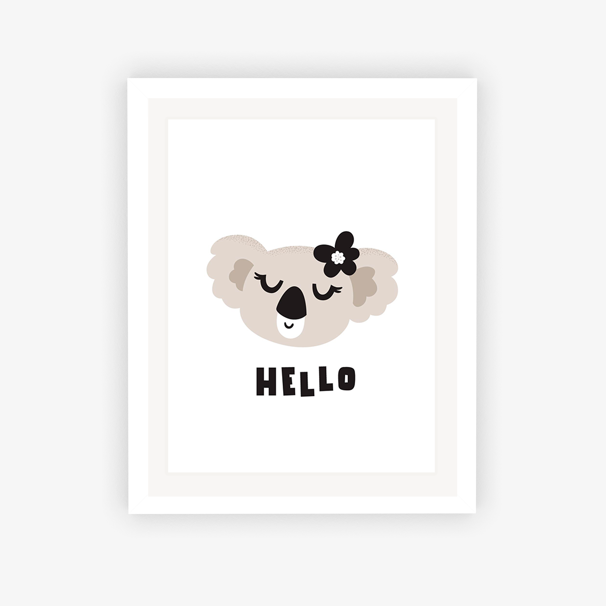 Koala's Aussie Hello Poster