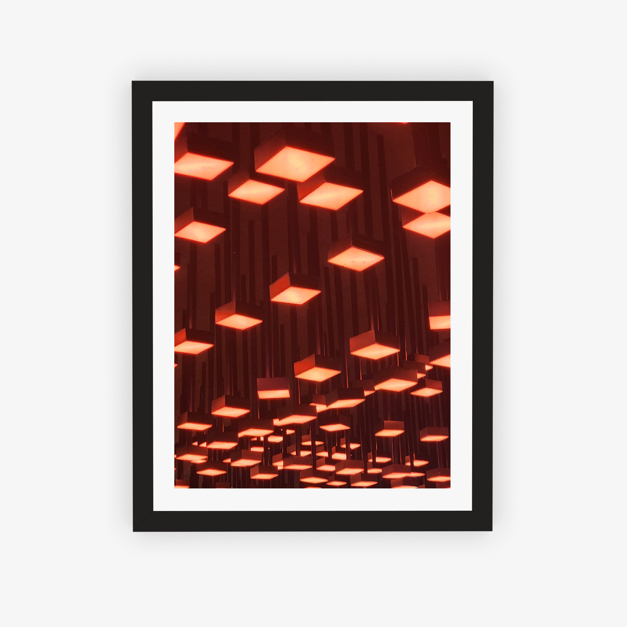 Luminous Squares Poster