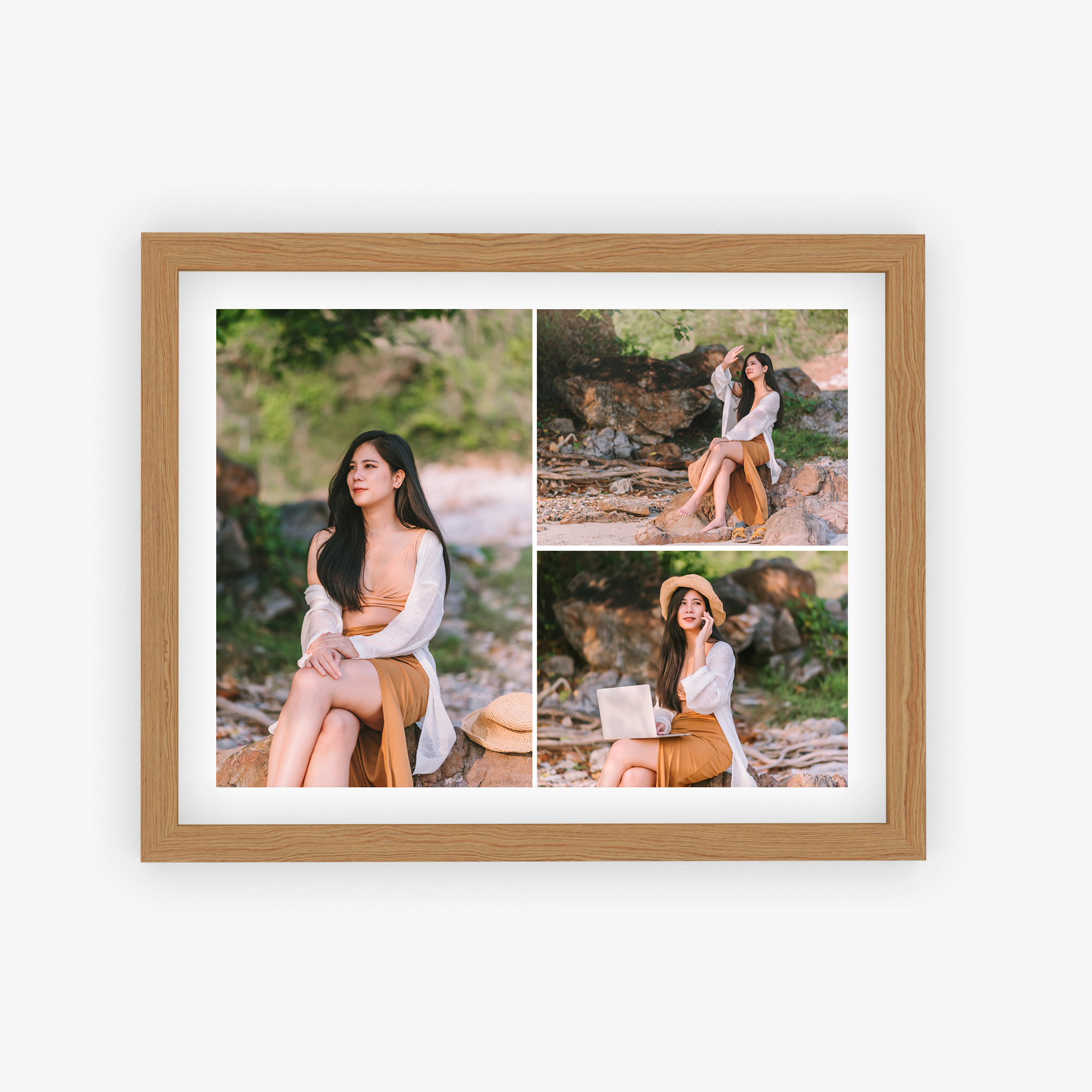 Three Photo Landscape Gallery Personalized Poster