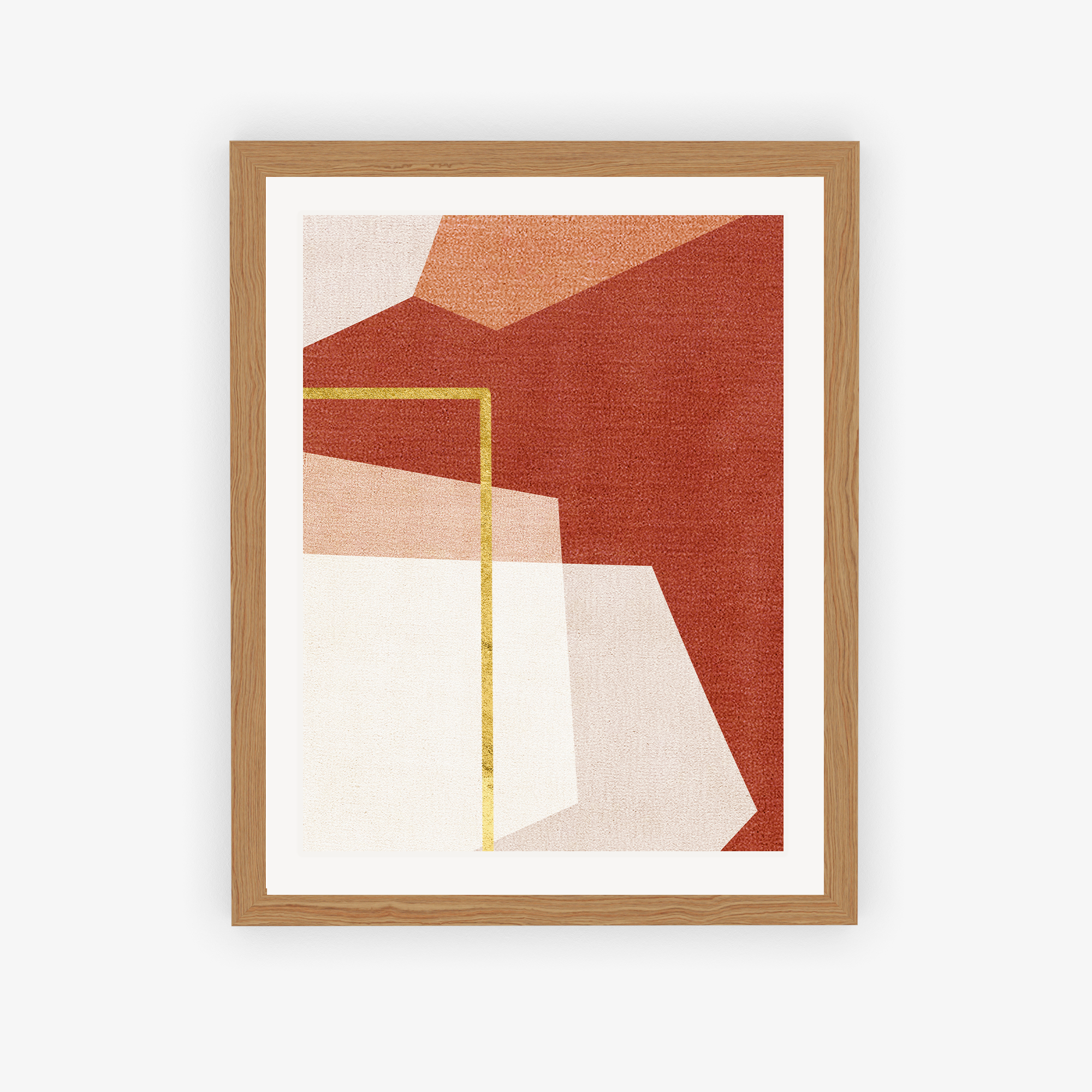 Abstract Vermilion Vision Poster