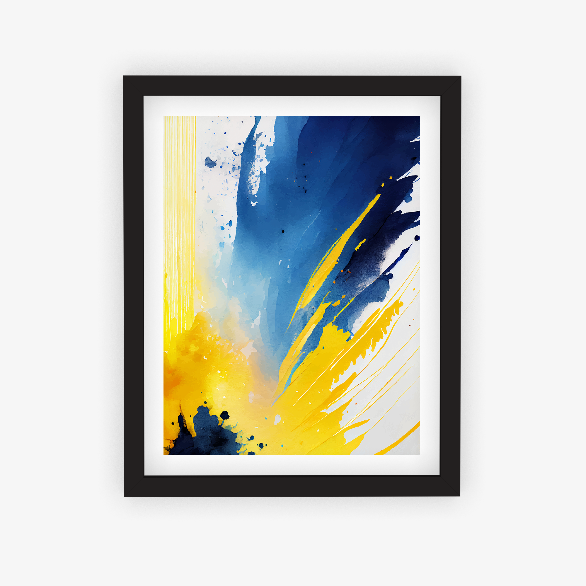 Azure and Amber Explosion Poster