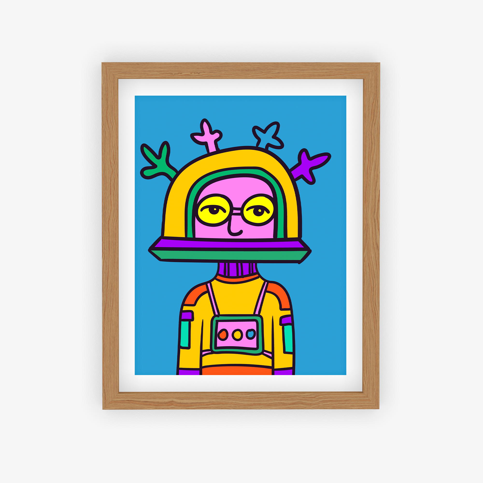 Colorburst Cosmonaut Poster