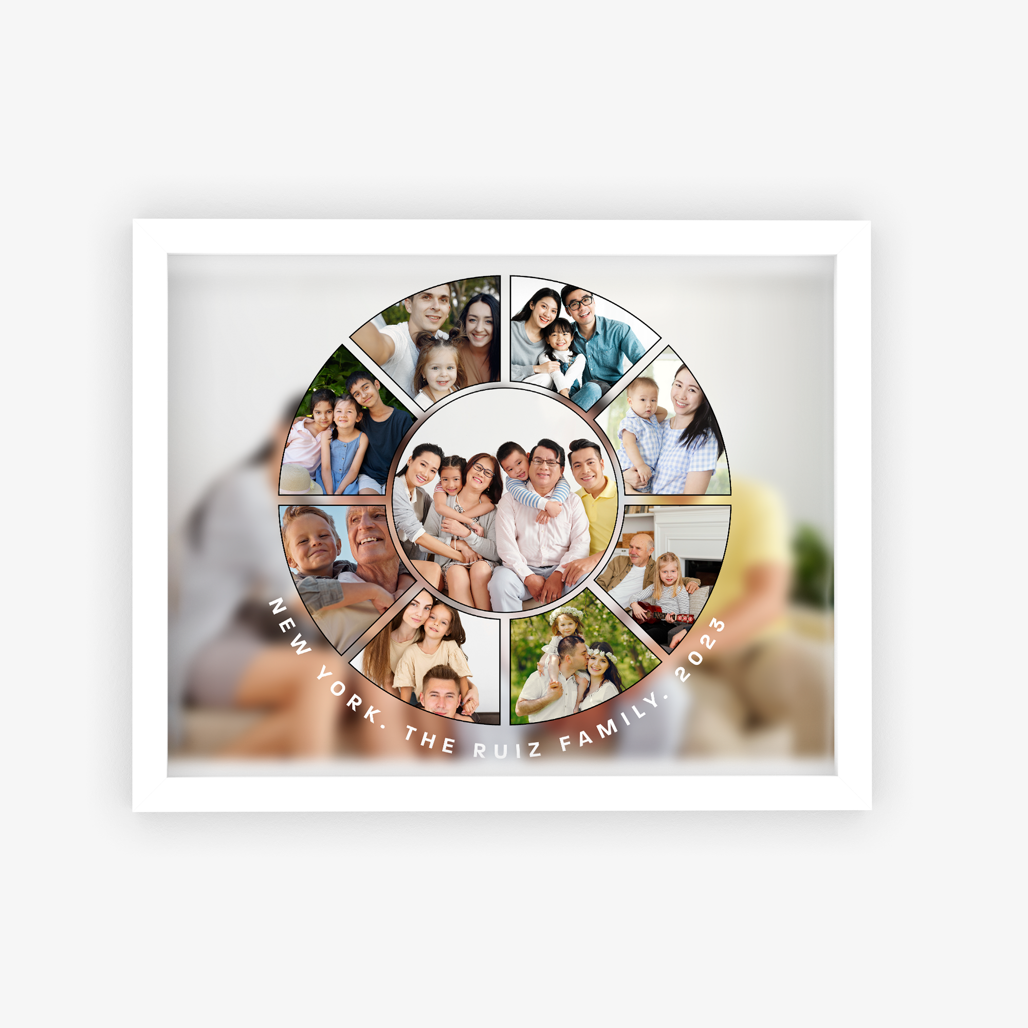 Circular Collage Personalized Poster