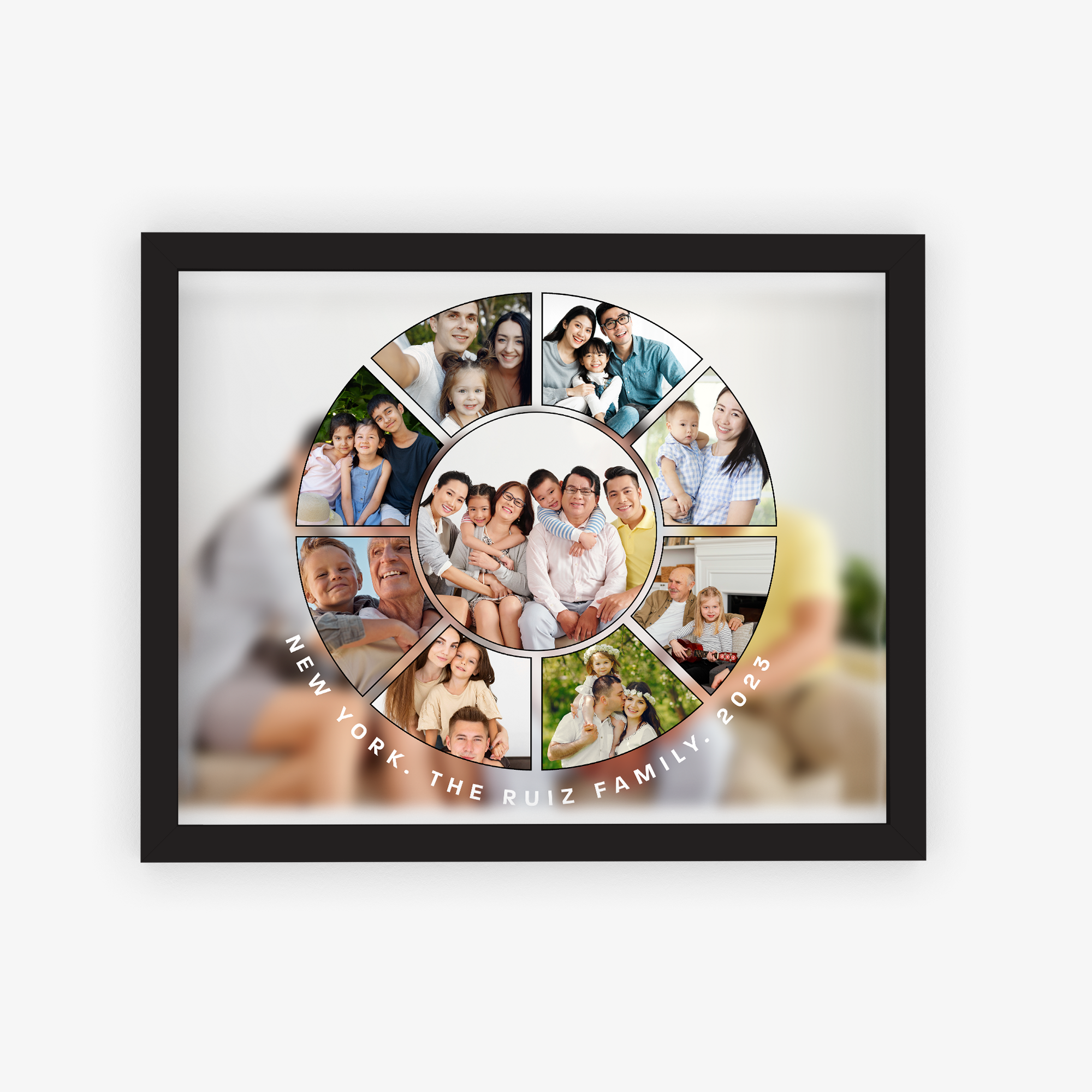 Circular Collage Personalized Poster